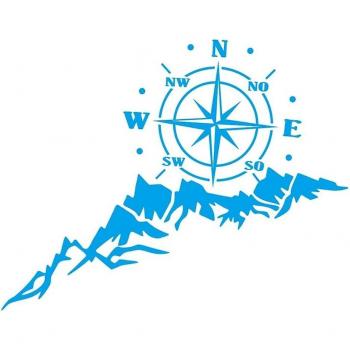 Sticker Gráfico Wind Rose para Motocicleta