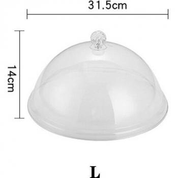 Acrylic Transparent Food Cover – Circular Plastic Vegetable/ Fruit/Cake Snack Can Lid