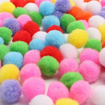 100Pcs Colorful Mini Pom Poms for DIY Toys