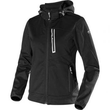 Chaqueta de trabajo femenina Diadora Softshell Athena Negra – Talla S – Ideal para actividades al aire libre