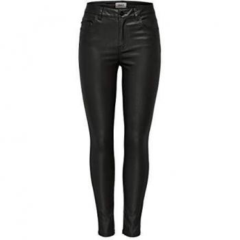 Only ONLFHUSH Mid SK ANK Abrigo BB BJ14019 Noos Pantalones, Negro