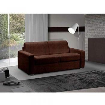 Canapé Convertible Master Rapido 140 cm – Couleur Marron, Matelas 18 cm