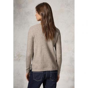 Cecil V-Neck Pullover - Beige für Damen