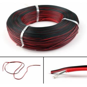 Cable de extensión doble núcleo 20m 2 pines 18-26AWG LED