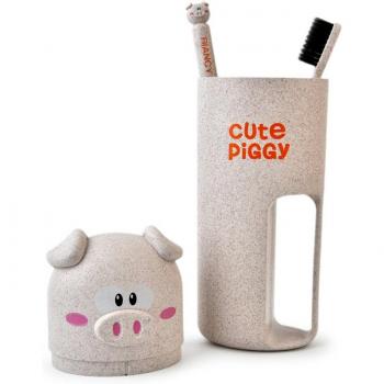 PiggyBrush Cartoon Toothbrush Organizer
