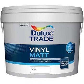Dulux Trade Vinyl Matt Paint 10L White