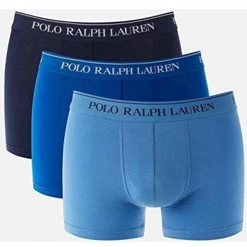 Pack Trio Boxers Ralph Lauren Bleu Coton – RLU_714513424010