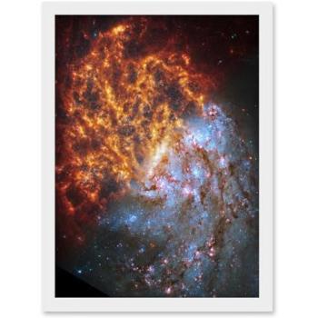 Spiral Nebula NGC 1087: Hubble/James Webb Canvas Print