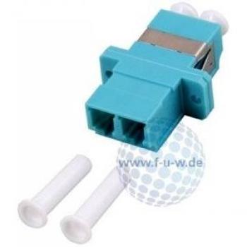 Tecline LC/LC Kupplung für Multimode-Duplex, Kunststoffgehäuse, Keramik-Ferrule, aqua SC Simplex A Kabel