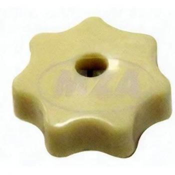Sterngriffmutter M6 in Elfenbein (beige) für Motorabdeckung Haube Simson Schwalbe KR51, Star, Sperber, Habicht SR4, SR50, SR80