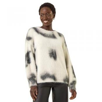Roman Women's Medium Ivory Tie‑Dye Soft Jumper