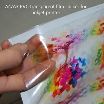 Pegamento Viniloso Transparente PVC A4 Compatibilizado con Inyección Tinta – 10 Unidades