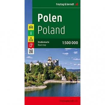 Polen, Autokarte 1:500.000: Touristische Informationen, Nationalparks, Ortsregister mit Postleitzahlen