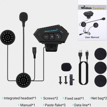 Casque Bluetooth Filaire GETNOOG pour Moto