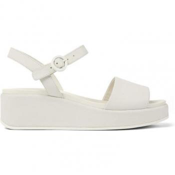CAMPER Misia Women’s White Smooth‑Leather Sandals – US 9 / EU 40