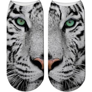 Calcetines tobilleros de tigre para mujer