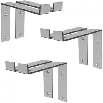 Set di 6 Supporti per Mensole Ml-design in Metallo