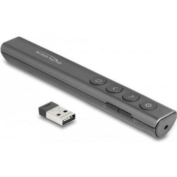 Delock 64250 apuntador láser inalámbrico USB antracita