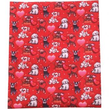 David Accessories 50*145cm Dog Printed Fabric for Sewing Projects