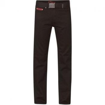Camisa de pana Bedford para Hombre con Cinturón – Negro 34XL