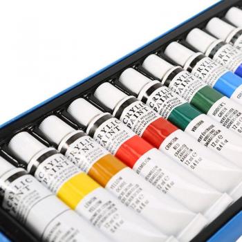 12 Color Acrylic Paint Set 12ml for Hand-Painting