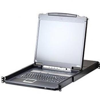 ATEN CL5716IN-ATA-2XK06FG 1U Schwarz Tastatur/Video/Maus-Switch