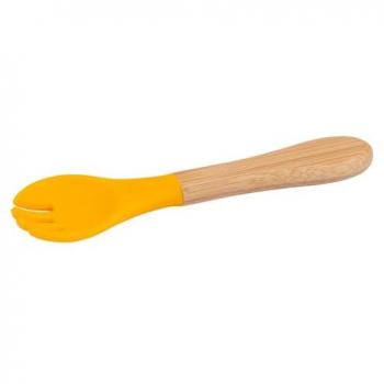 Tiny Dining Bamboo Baby Weaning Fork - Yellow