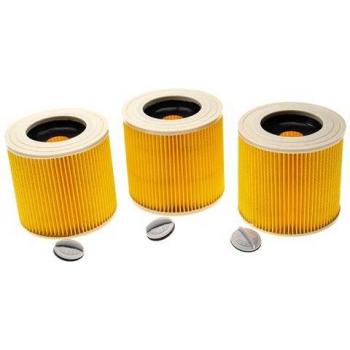Yellow 3-Unit Kärcher Filter Kit for A2676 PT Plus, A3100, A2901 Wet-Dry Vacuum – VHBW Compatibility