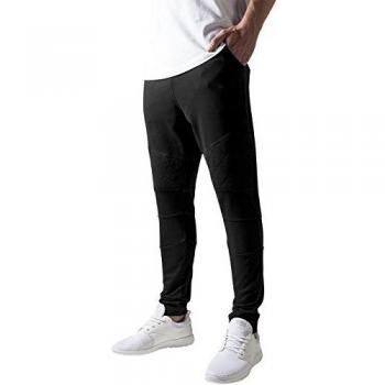 Urban Classics Pantalones Diamond Stitched, Talla 34W x 32L, Negro
