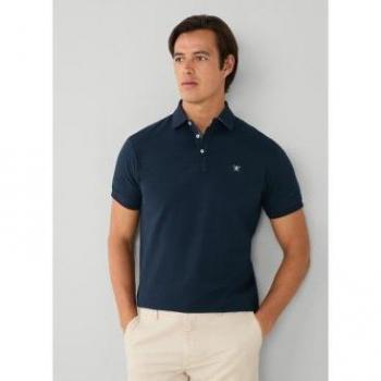 Polo Hackett de manga corta azul marino