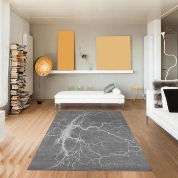 Tapis moderne 250x300 cm FUSION 2 Gris en laine