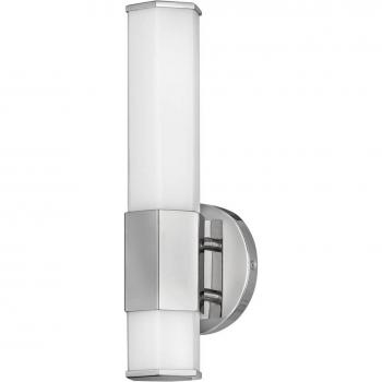 Elstead Lighting, Wandleuchte + Deckenleuchte, Facet LED Wandleuchte Poliertes Chrom Opal geätzt IP44