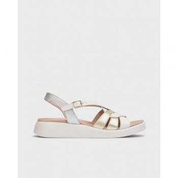Wonders - Sandalias planas de piel con tiras entrelazadas