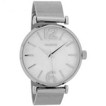 Oozoo Damen-Quarzzeitmesser Silberfarben, 40 mm Metallarmband – C9565
