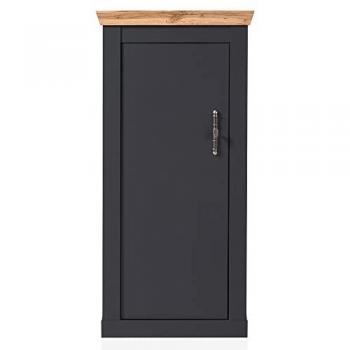 Lomadox Highboard CESENA-61 anthrazit Wotan Eiche Nb. 72/146/38 cm