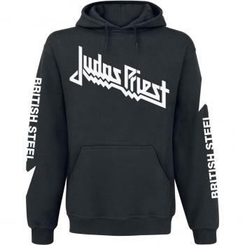 Felpa con cappuccio Judas Priest - Anniversario British Steel 2020 - S a XXL - Uomo - Nero