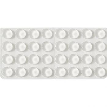 Self-Adhesive Silicon Rubber Door Stopper 11MM Diameter 5MM Thickness