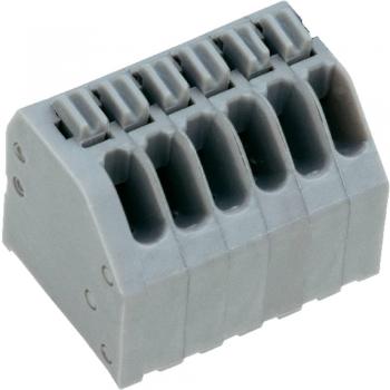 PTR Hartmann Spring-Loaded Terminal Block 0.75 mm² 12-Pin Pebble Grey