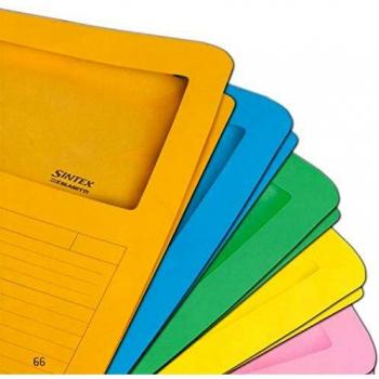 Cartellina con finestra Blasetti SINTEX aperta su due lati carta 120 g/m² 22x31 cm acqua marina conf. da 50 - 0580