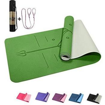 KAINOS Tapis de Yoga Épais Antidérapant Écologique TPE 100% Recyclable 183x61x6mm