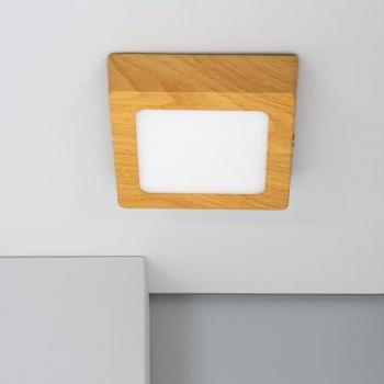 Plafonnier LED 6W Carré Aluminium 105x105 mm Slim CCT Sélectionnable