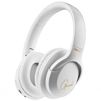 AURICULARES NGS ARTICAGREED WIRELESS BLUETOOTH/MICROFONO/AUX WHITE