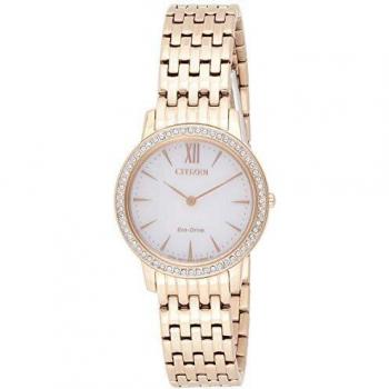 Citizen Damen EX1483‑84A Edelstahl‑Quarz‑Uhr im klassischen Design