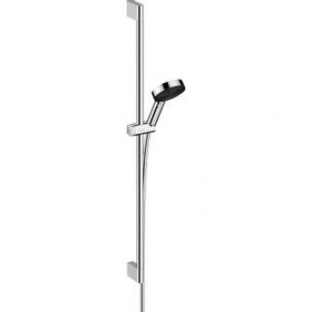 Set Doccia Hansgrohe Pulsify Select S 3 Getti Relaxation EcoSmart con Barra Saliscendi 90 cm Cromato