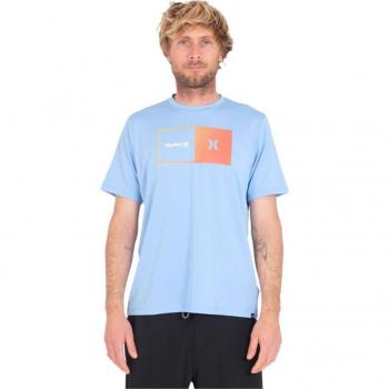 T-shirt Uomo Hurley Halfer Gradient UPF Blu
