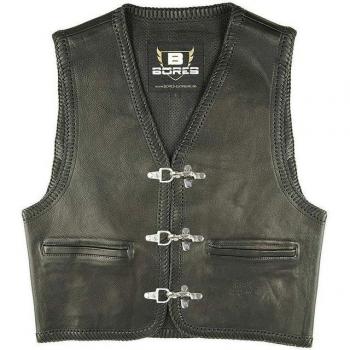 Bores Sunride Chaleco de Cuero XL – Negro