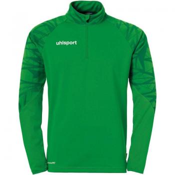 Sudadera Uhlsport Goal 25 con Media Cremallera - Color verde, talla M