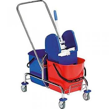 Chariot de Lavage Double Chromé 2 x 25 l