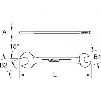 Chiave a forchetta doppia 10×13 mm BRONZEplus