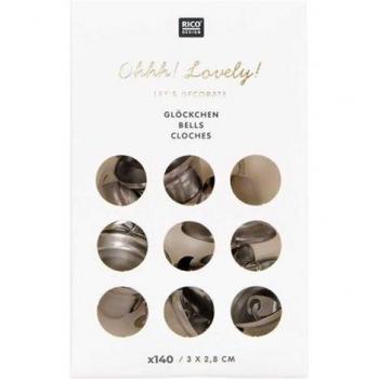 Mini Cascabeles Plata 3cm – Caja de 140 unidades
